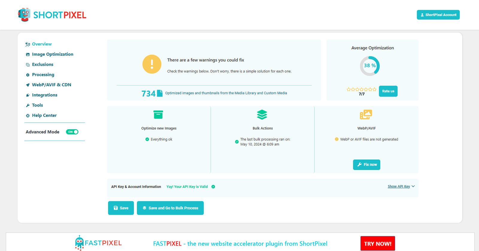 ShortPixel image compression and WordPress optimization tool