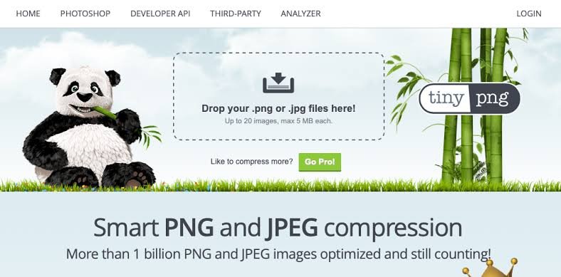 TinyPNG image compression tool
