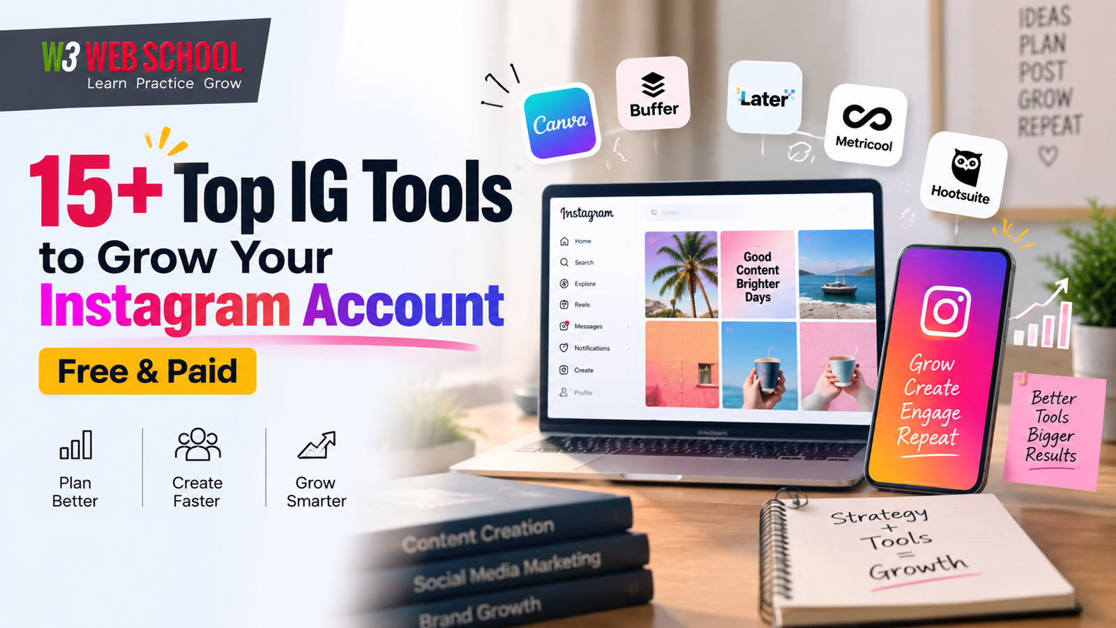 15+ Top IG Tools to Grow Online in 2026 1 Top IG Tools to Grow Your Instagram Account