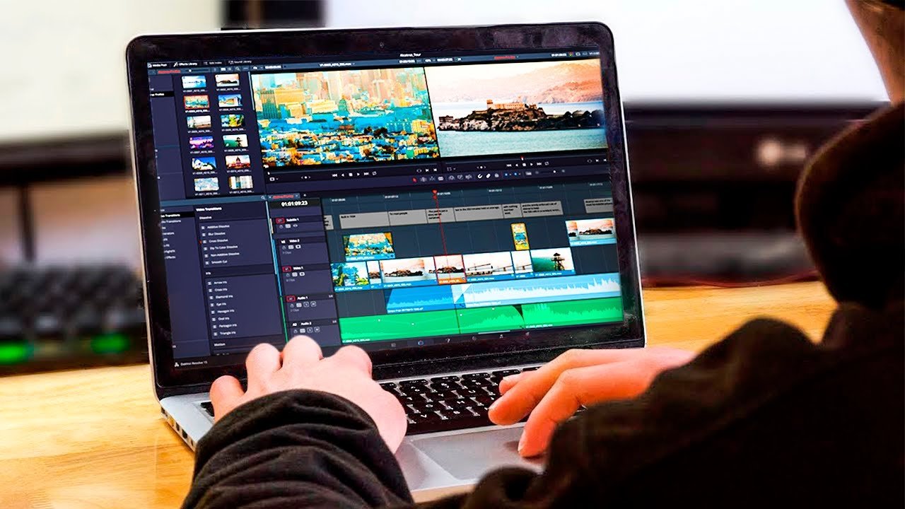 Students learning professional video editing with practical projects