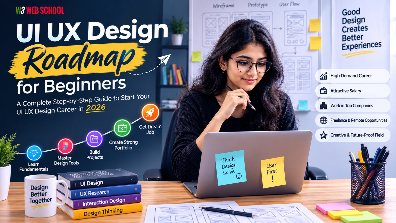 UI UX Design Roadmap for Beginners: Complete 2026 Guide 1 UI UX Design Roadmap for Beginners 2026 Guide