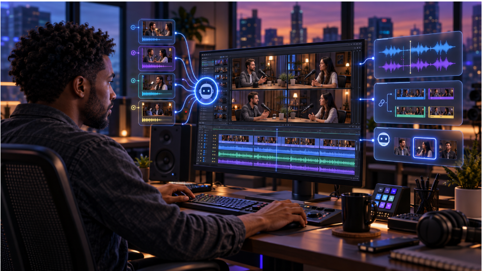 Agentic Editing for Multicam Shoots: How Agents Handle Syncing