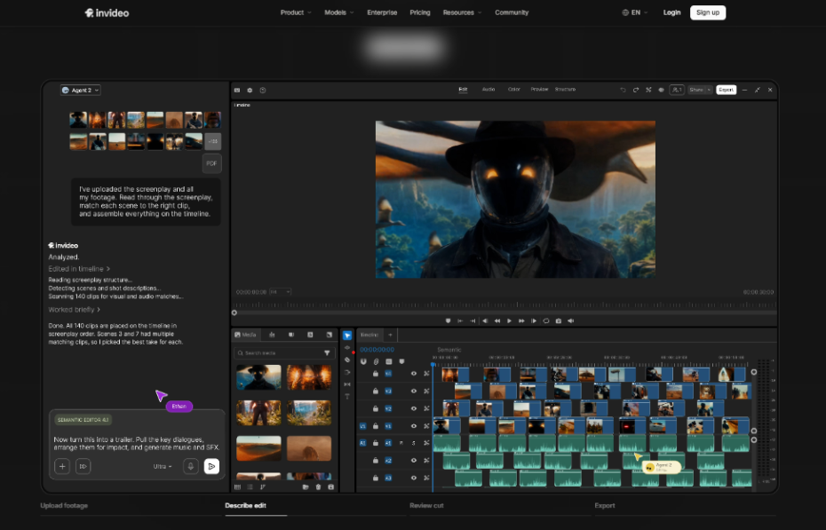 Invideo Editor video editing tool