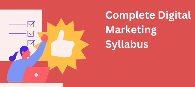 Digital Marketing Course Syllabus