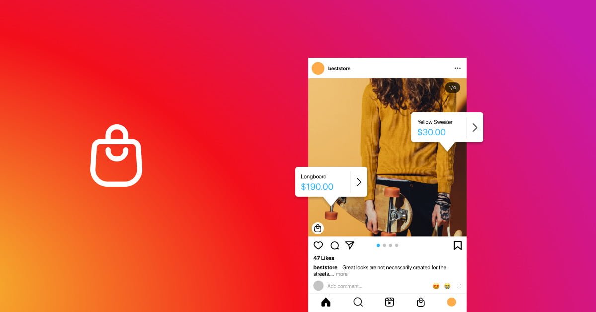 Open your e commerce shop on Instagram