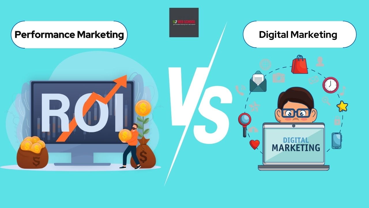 Performance Marketing vs Digital Marketing: Know the Differences! 1 Performance marketing vs Digital marketing (1)