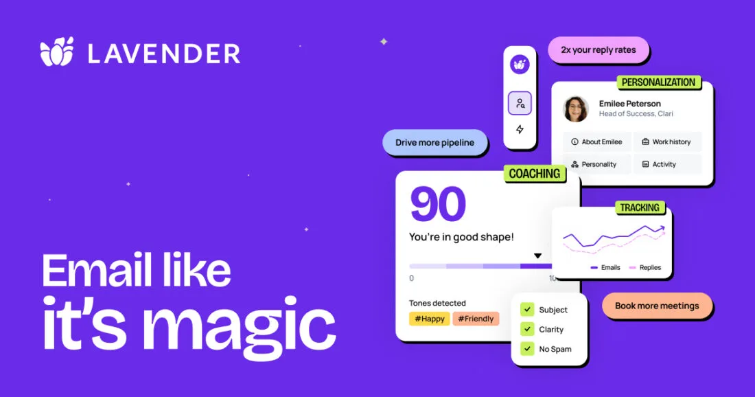 Top 10 AI Email Generator Tools for Better Emails! 7 lavender