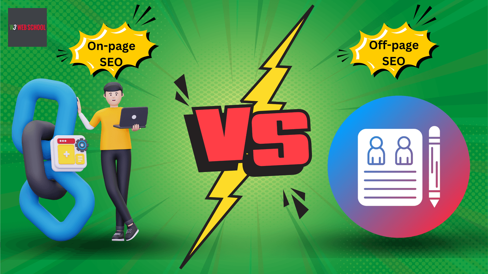 Difference Between On-page and Off-page SEO