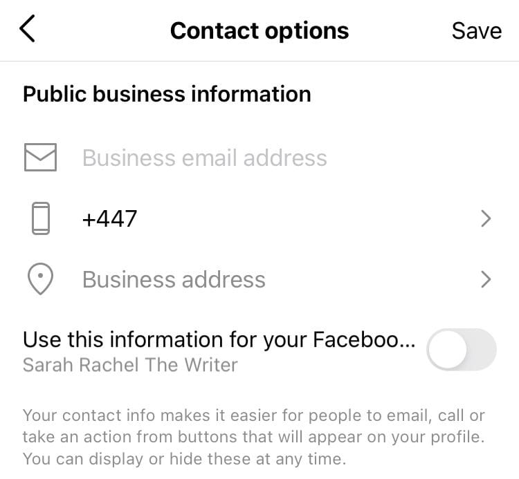 How to Create Instagram Business Account? 8 add contact details