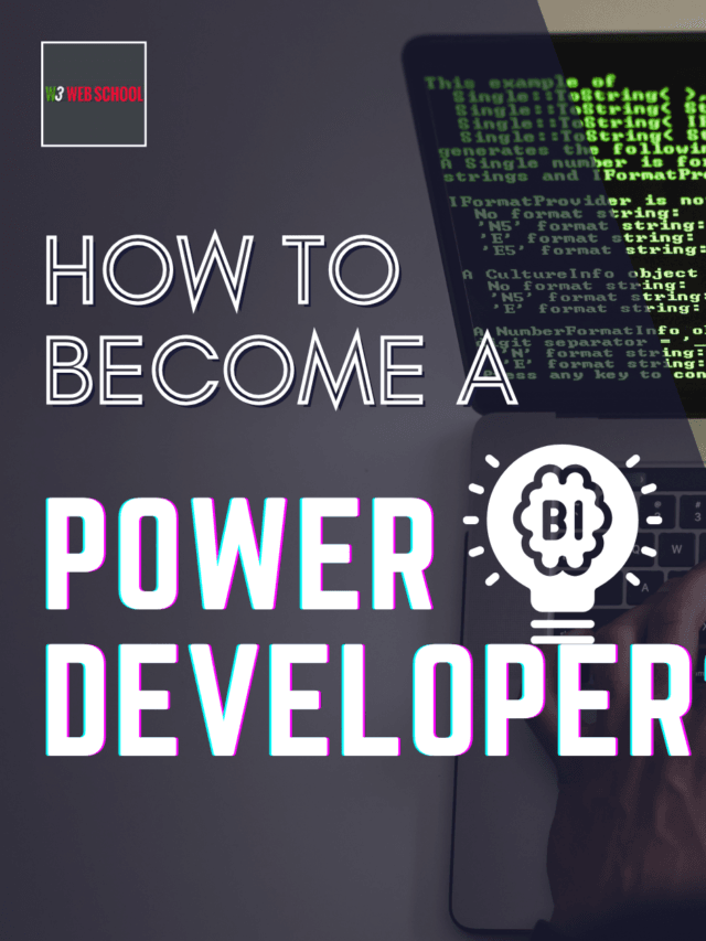 How To Become A Power BI Developer In 2025? - W3webschool Blog