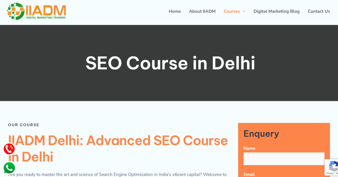 IIADM Delhi SEO