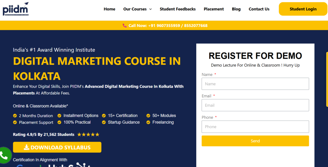 Top 10 Digital Marketing Institutes in Kolkata 31 PIIDM Kolkata