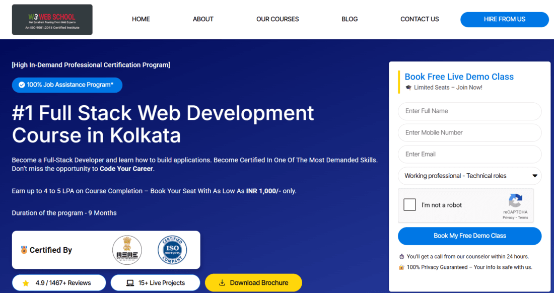 web development W3 Web School