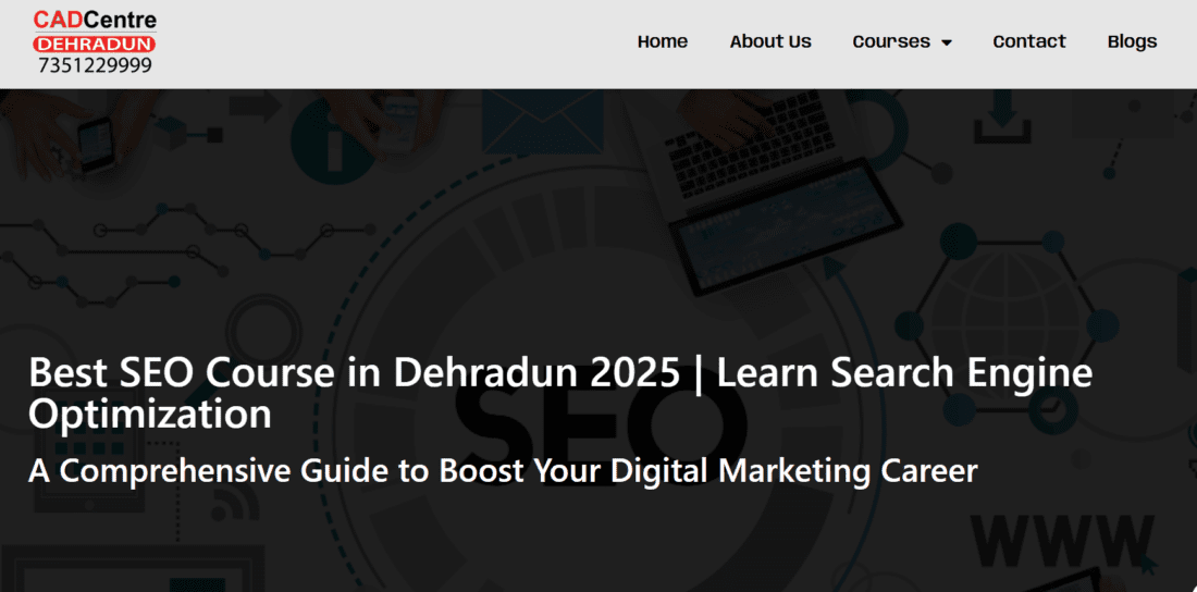 CAD centre dehradun seo