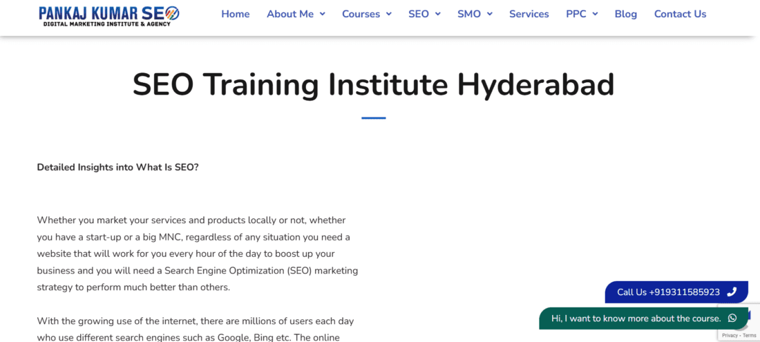 Pankaj Kumar SEO Hyderabad