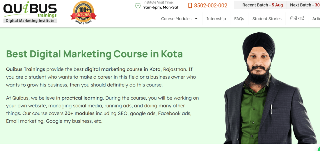 Quibus Trainings Kota