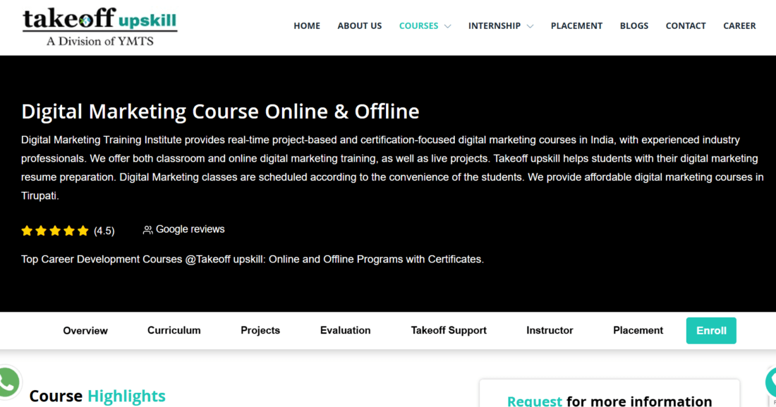 Takeoff Upskill Tirupati