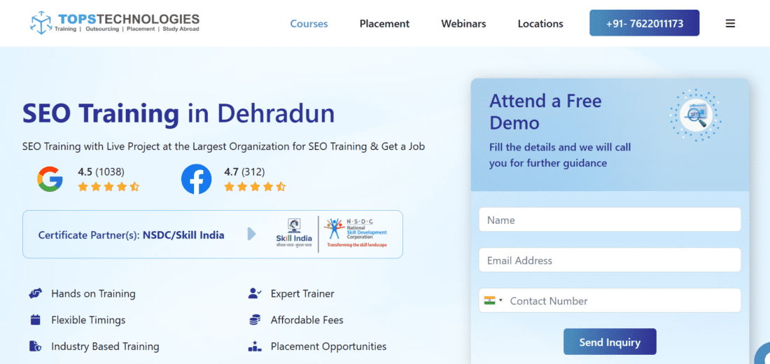 Tops technologies Dehradun SEO