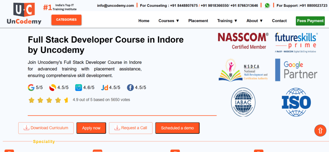 Uncodemy Indore WD
