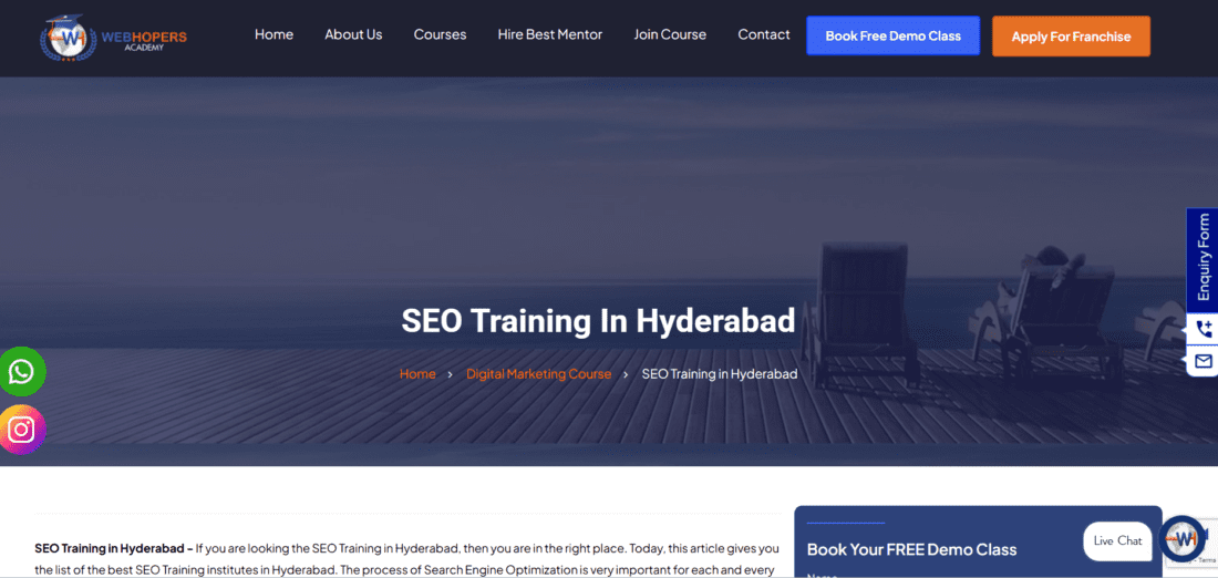 Webhopers SEO Hyderabad