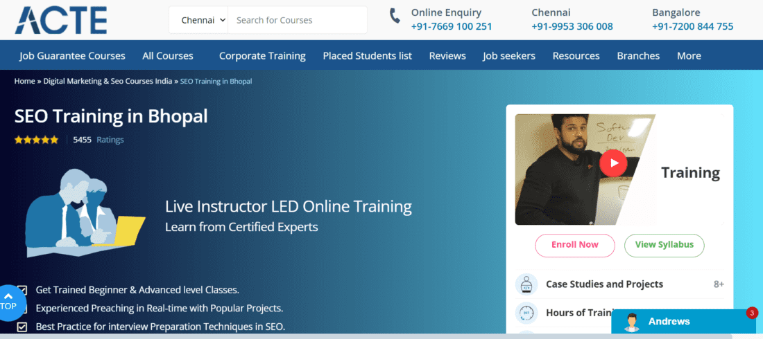 ACTE SEO Bhopal