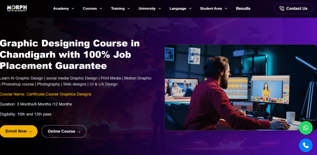 Morph academy chandigarh GR