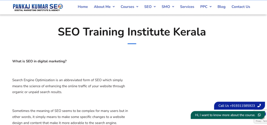 Pankaj Kumar SEO kerala