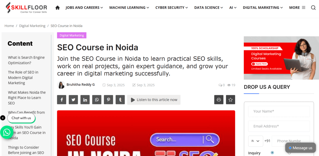 Skillfloor Noida SEO