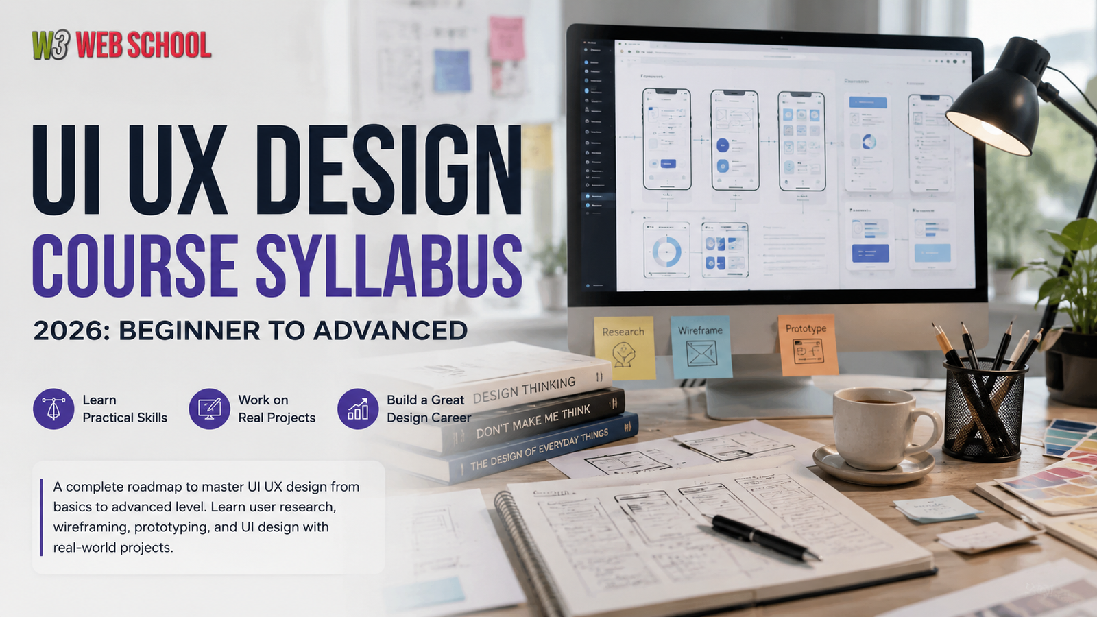 UI UX Design Roadmap for Beginners: Complete 2026 Guide 7 UI UX Design Course Syllabus
