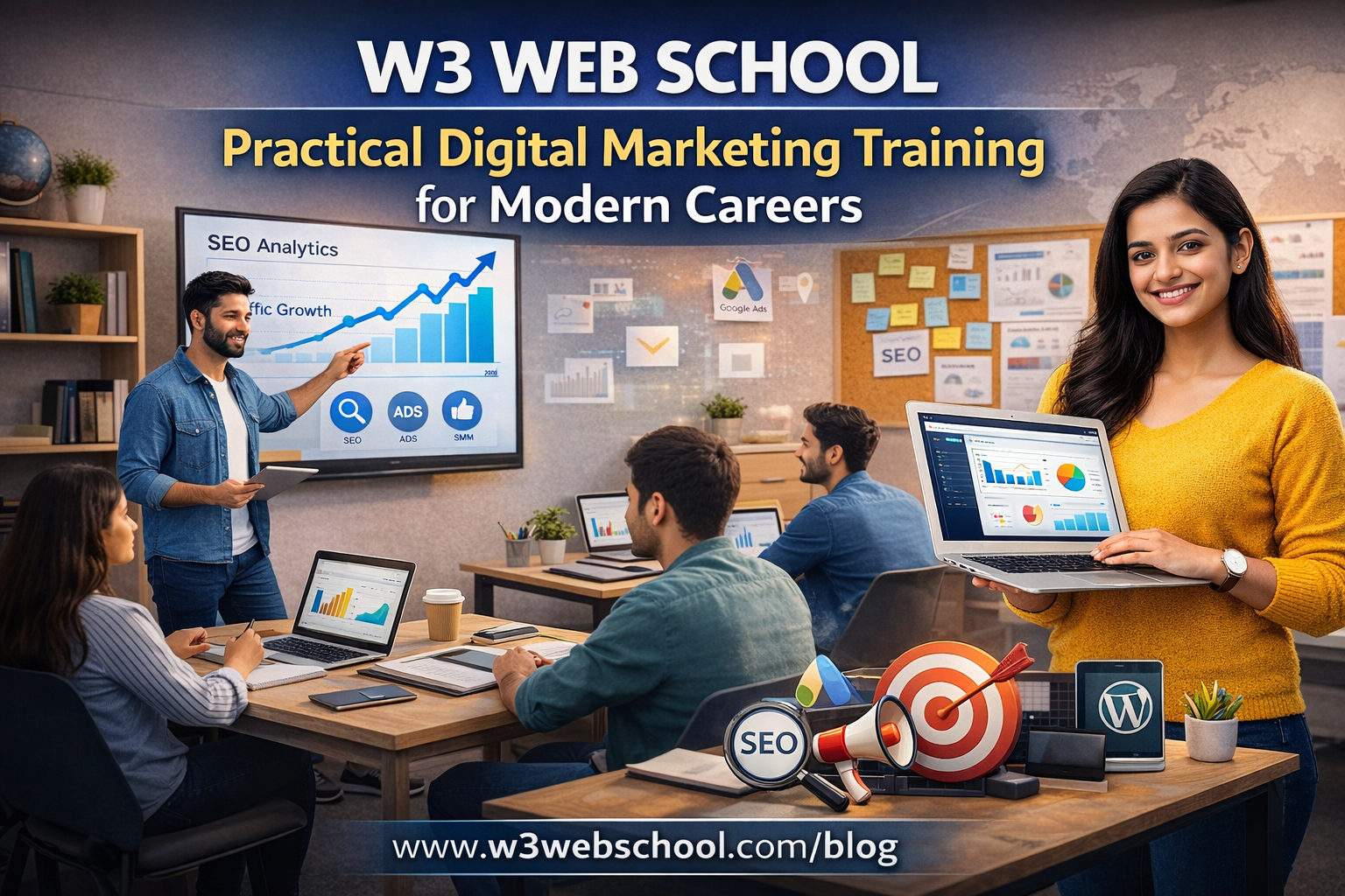 W3 Web School practical digital marketing training institute in Kolkata