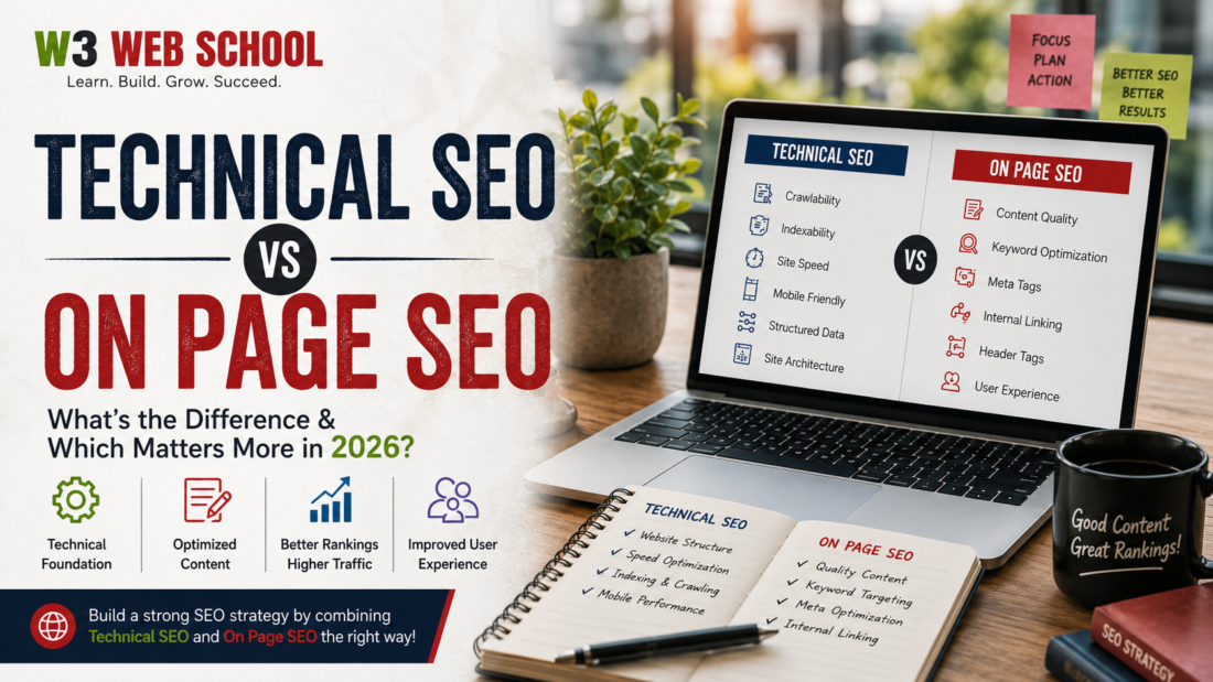 Technical SEO vs On Page SEO: Key Differences & Guide 2 Technical SEO vs On Page SEO