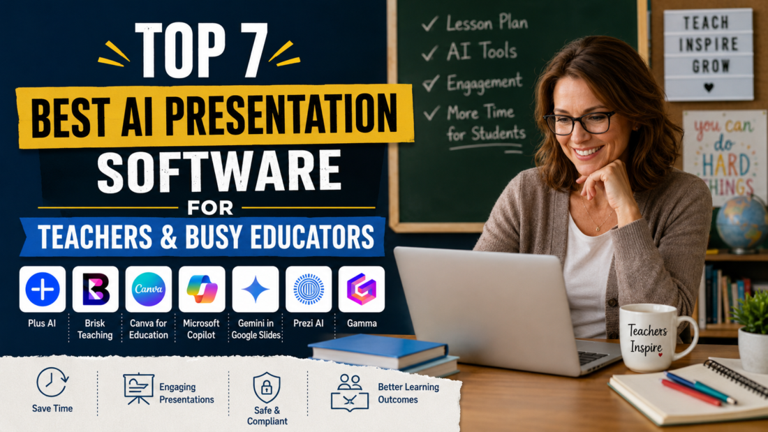 Top 7 Best AI Presentation Software for Teachers & Busy Educators 3 7 Best AI Presentation Software for Teachers & Busy Educators