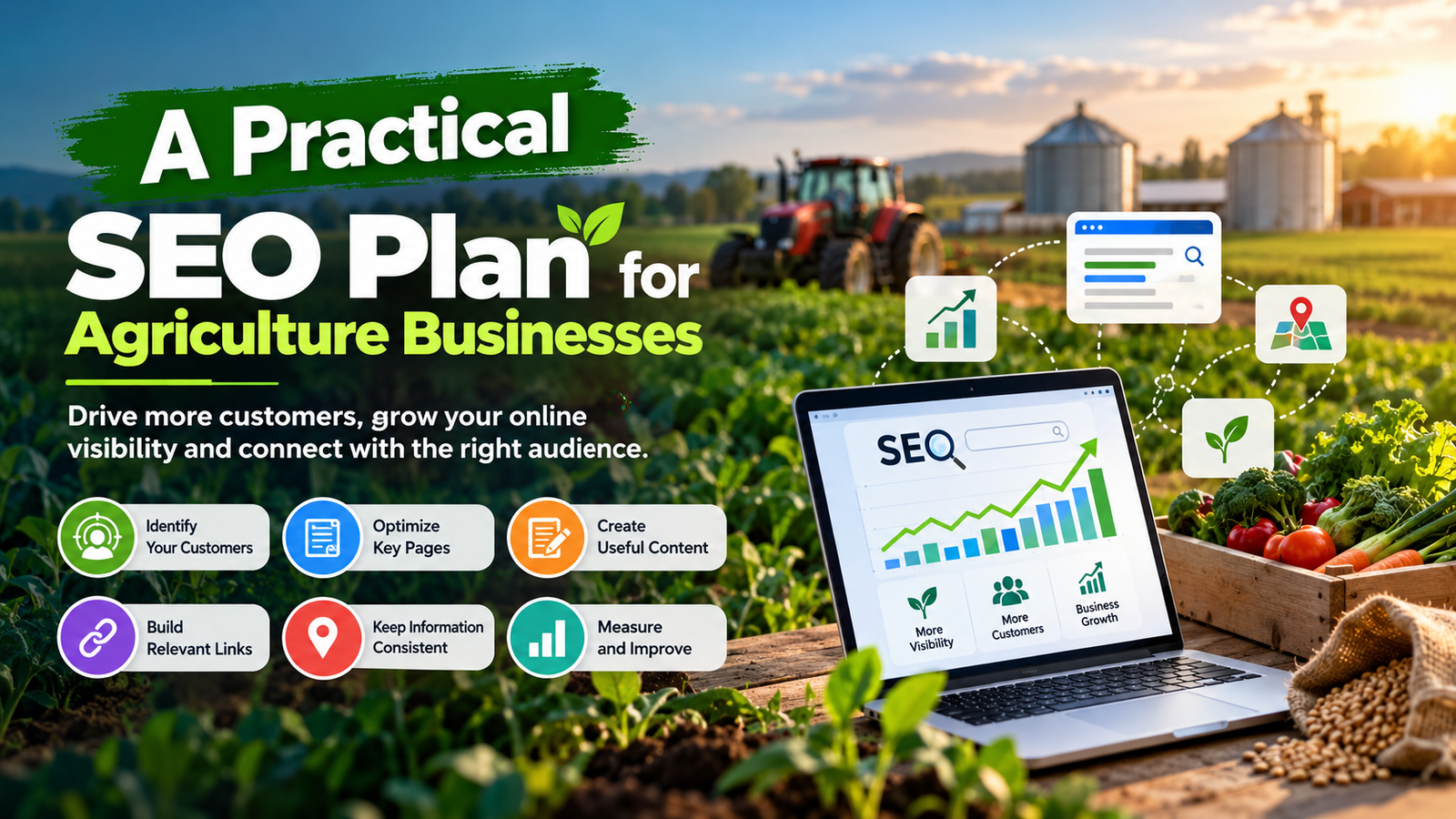 A practical SEO plan for agriculture businesses to improve online visibility and attract customers