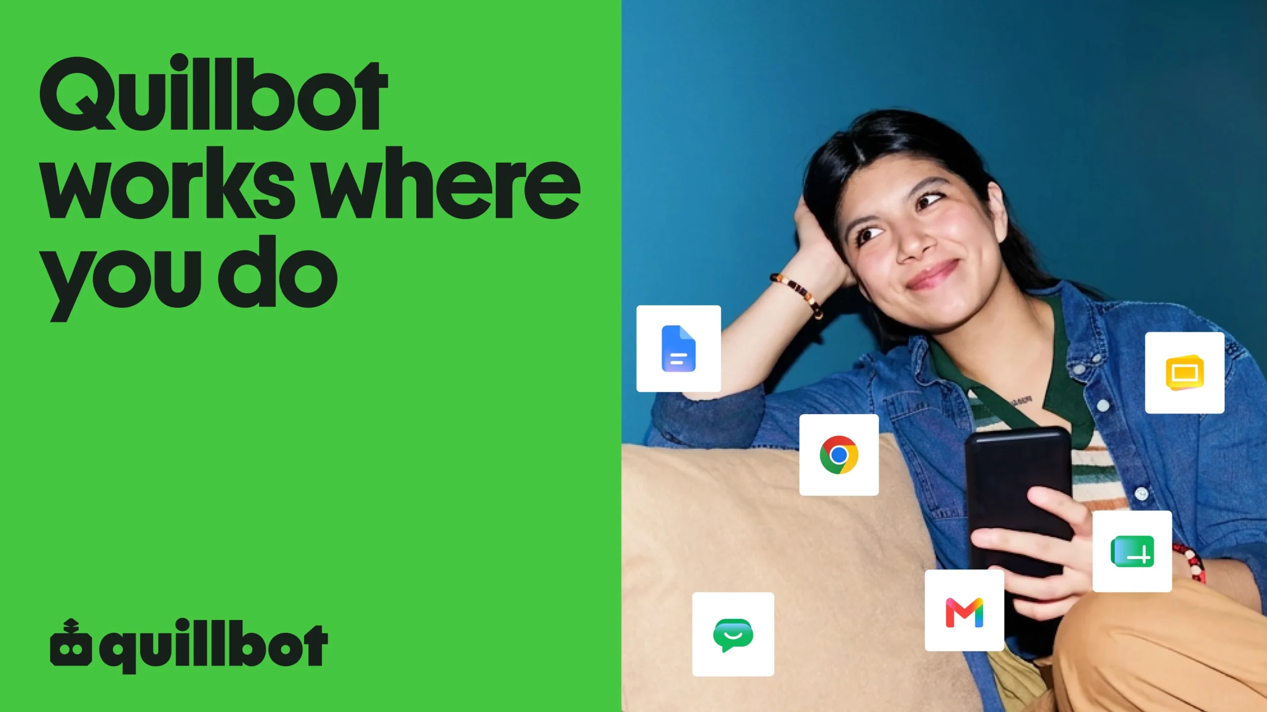 QuillBot AI writing tool for captions and hashtag brainstorming
