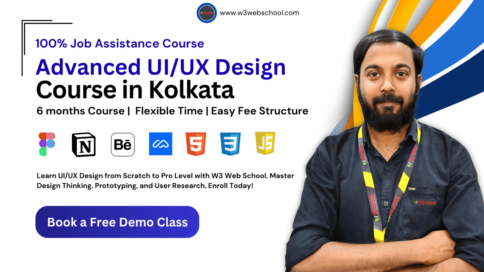UI/UX Design Course in Kolkata banner - W3 Web School
