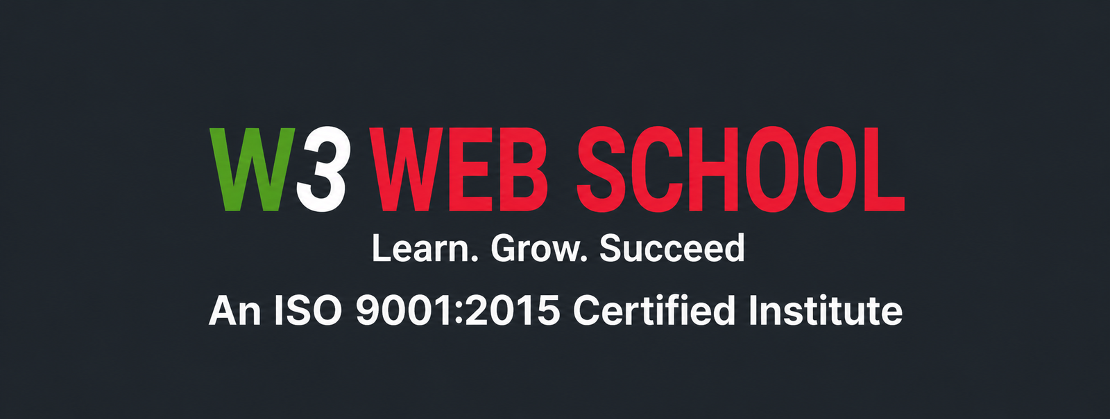 W3 Web School Logo