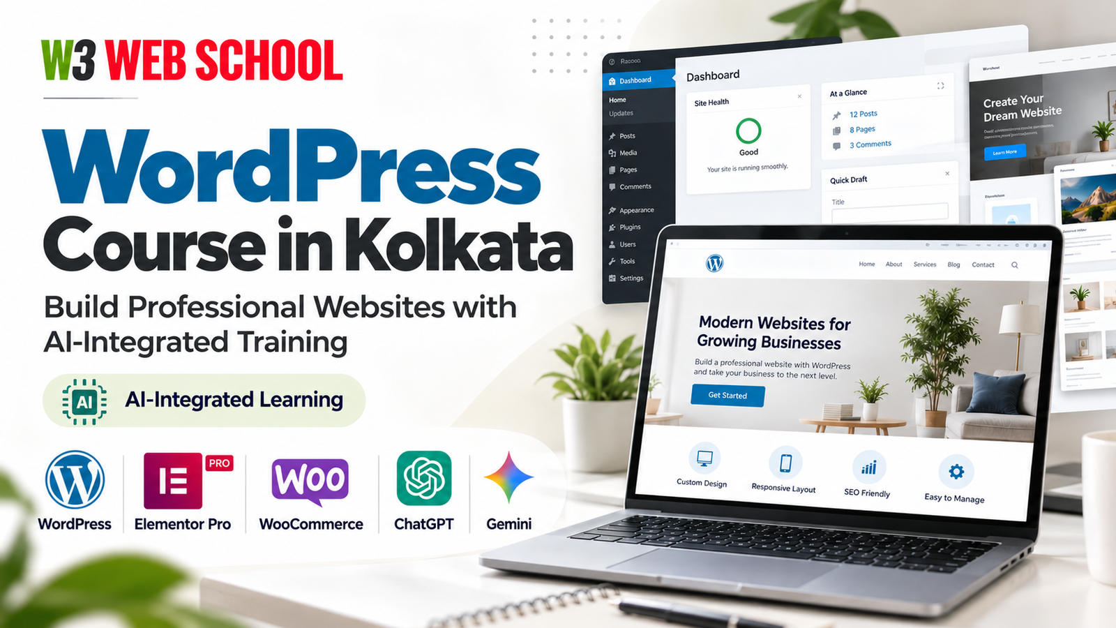 WordPress Course in Kolkata - W3 Web School